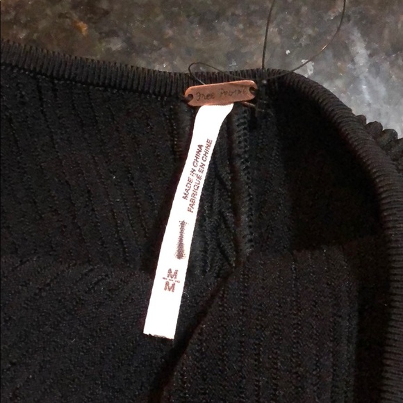 Free People Black bodycon stretch dress NWOT - Picture 7 of 8